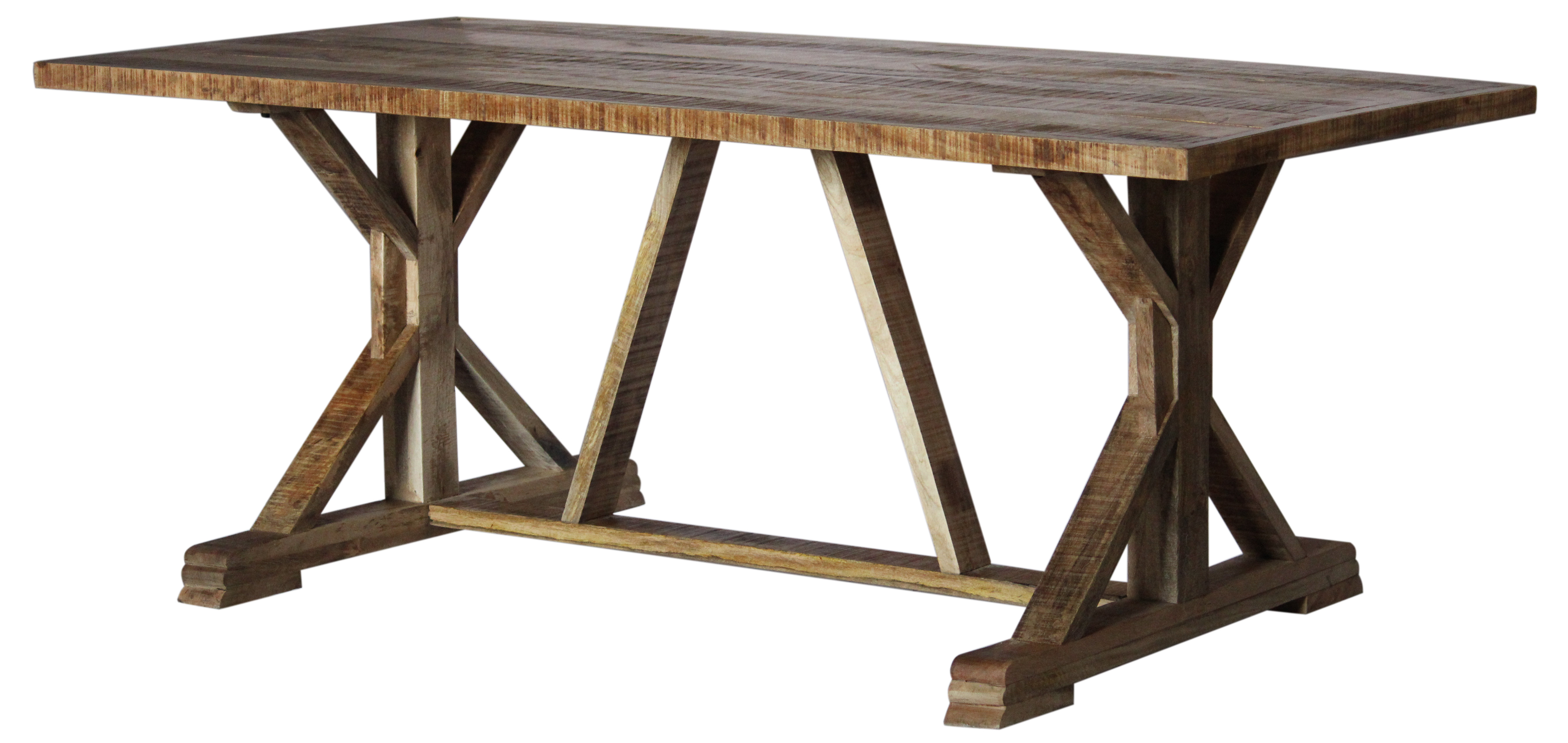 August Grove Manitowoc 79 Mango Solid Wood Dining Table Wayfair